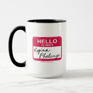 Caneca AMIGOS™   Olá Meu nome é Regina Phalange