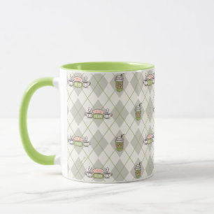 Caneca AMIGOS™   Padrão de Argyle de Perk Central