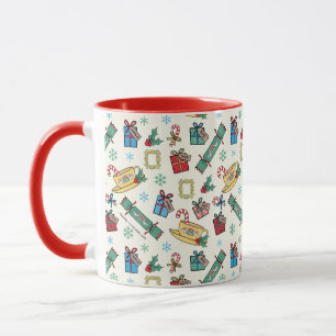 Caneca AMIGOS™   Padrão de Ícone de Natal