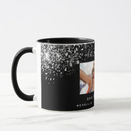 Caneca Amigos para sempre fotografar nomes cintilantes pr