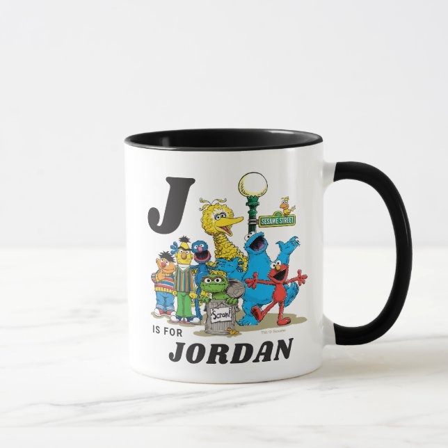 Caneca Amigos Personalizados do Vila Sésamo Vintage (Direita)