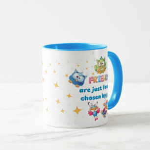 Caneca Amigos São Escolhidos Pela Família.