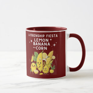 Caneca Amizade Fiesta Lemon Banana E Milho