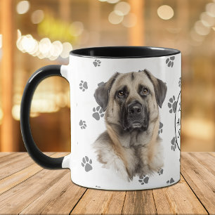 Caneca Amo a Pegada do Meu Cachorro Pastor da Anatólia