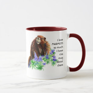 Caneca Amo MARMOT tanto que eu divirto citação