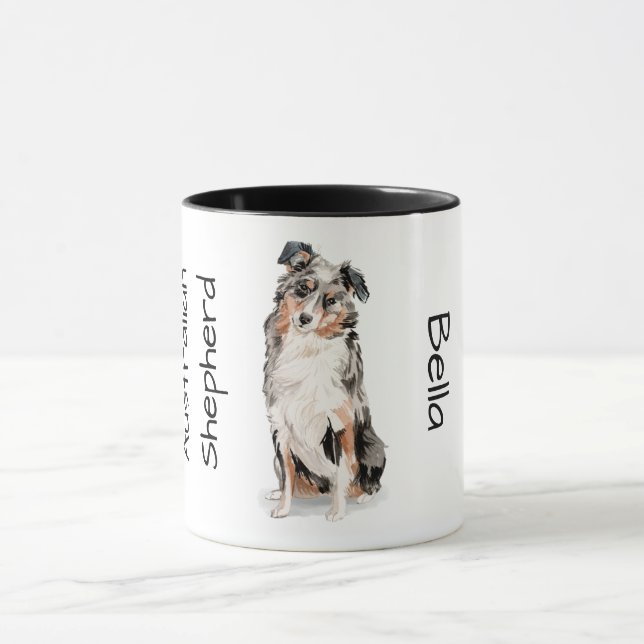 Caneca Amo meu Australian Shepherd (Centro)