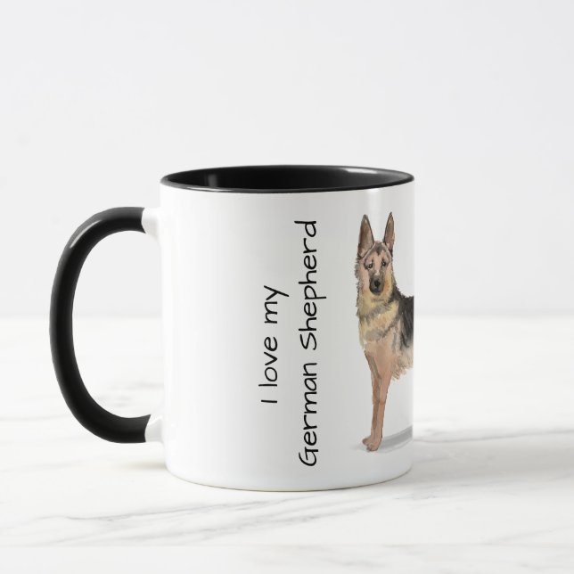 Caneca Amo meu pastor alemão (Esquerda)
