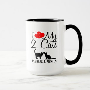 Caneca Amo Os Meus Dois Gatos