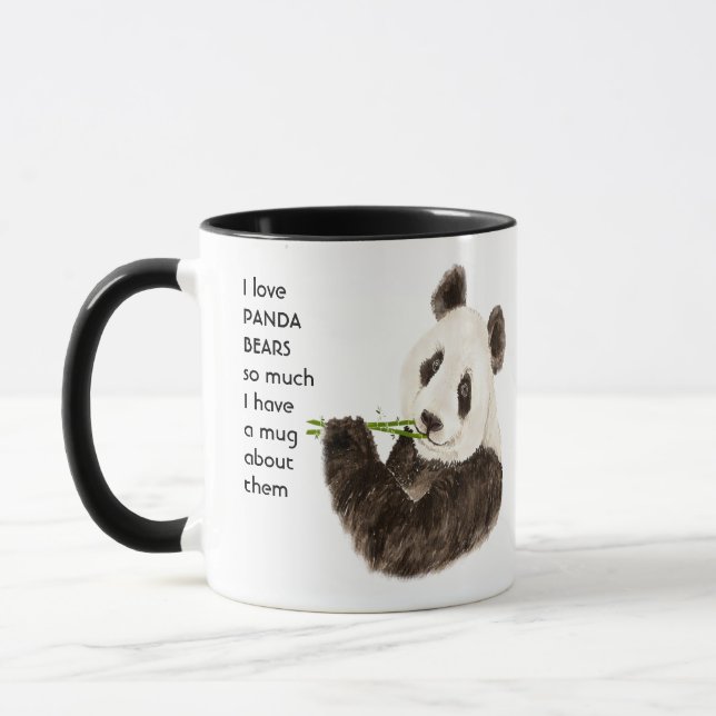 Caneca Amo Panda Bears Tanto Que Me Diverti Citar Mug (Esquerda)