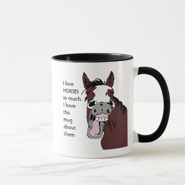 Caneca Amo tanto HORSES Que Eu Me Diverti (Direita)