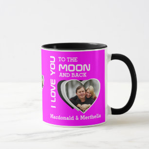 Caneca AMO-TE À Foto dos Casais da Lua