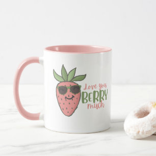Caneca Amo-Te Berry Mug Strawberry Mug