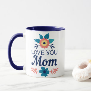 Caneca Amo-Te Mãe   Dia de as mães Café Mug