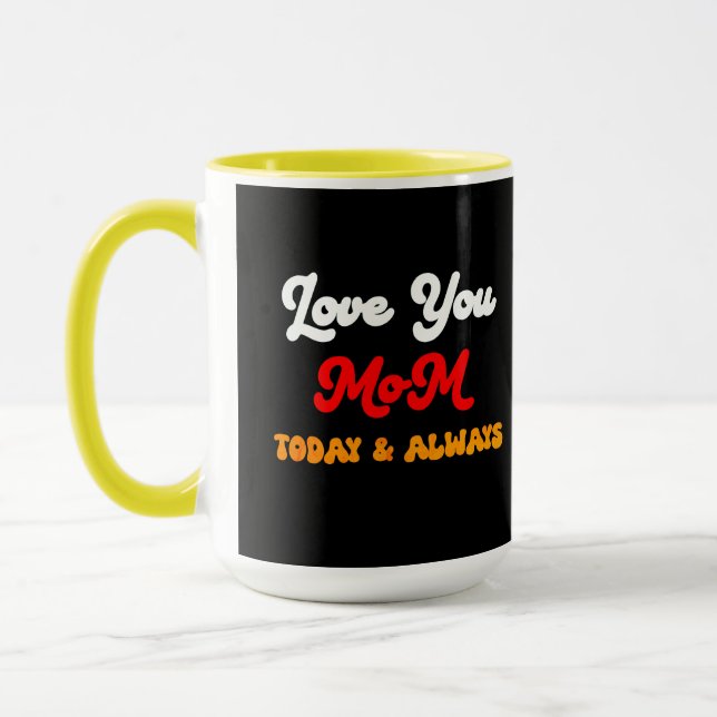 Caneca Amo-Te Mãe Hoje E Sempre | Presente no Dia da Mãe  (Esquerda)