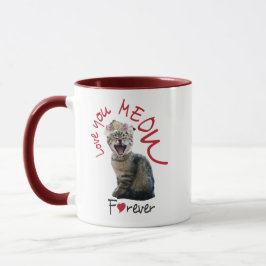 Caneca Amo-te MEOW para sempre