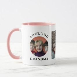 Caneca Amo-Te Vovó Abuela Nana Nonna Foto Da Família