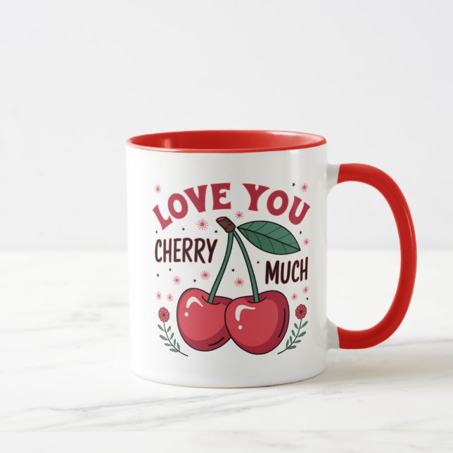 Caneca Amo Você Cereja Demais (Direita)