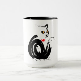 Caneca Amor a Gato Negro