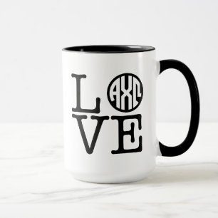 Caneca Amor alfa de Omega   do qui