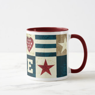 Caneca Amor América patriótica