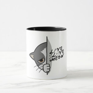 Caneca amor ao meu amante design #catlover #catlife #cat