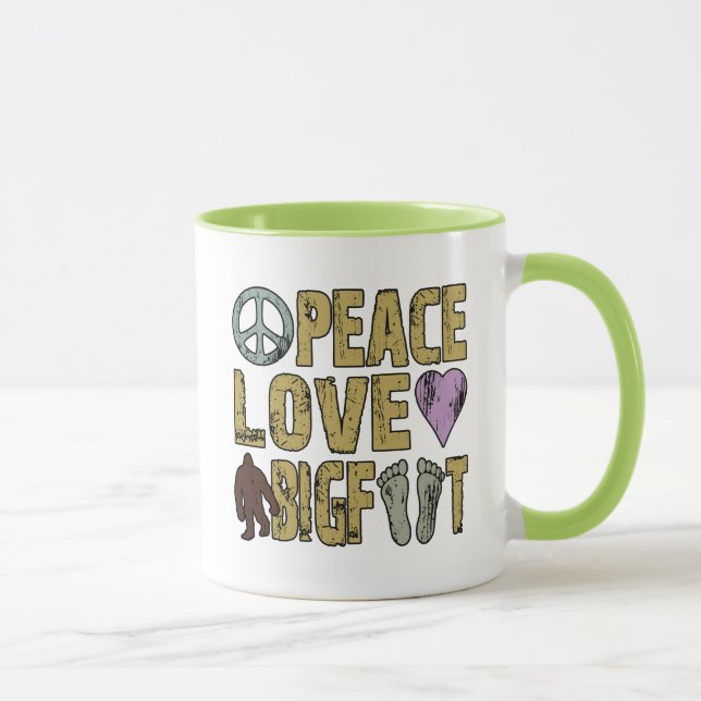 Caneca Amor Bigfoot da paz (Direita)