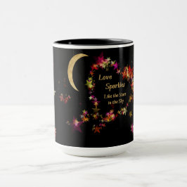 Caneca Amor brilha com estrelas