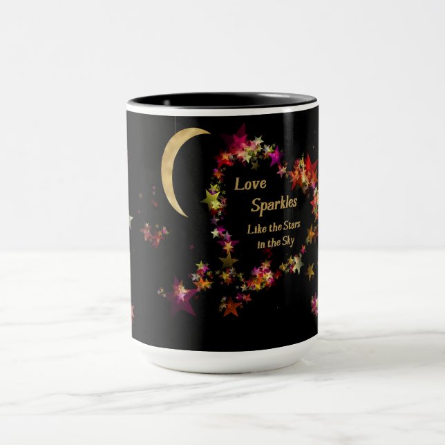Caneca Amor brilha com estrelas (Centro)
