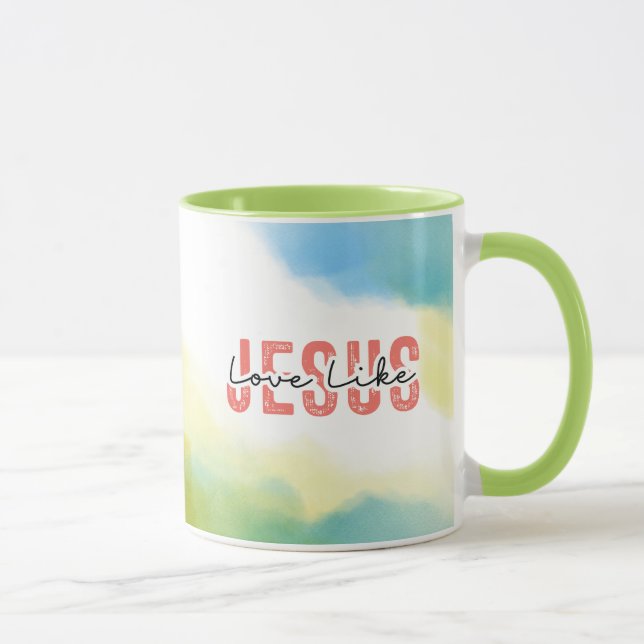 Caneca Amor Como Jesus Citação Cristã Inspiradora (Direita)