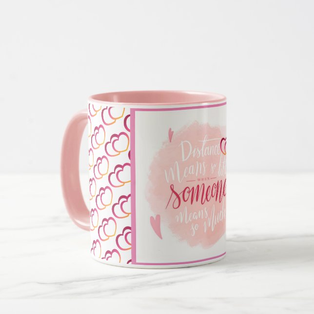 Caneca Amor Coração Popular Moderno e Elegante (Frente Esquerda)
