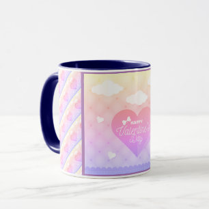 Caneca Amor Coração Popular Moderno Elegante