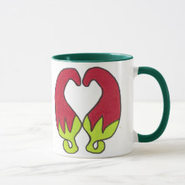 Caneca Amor da pimenta de pimentão