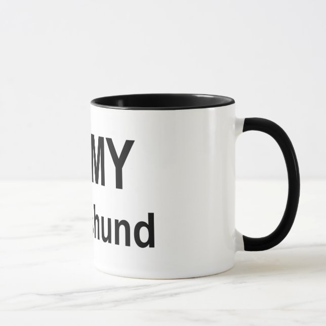 Caneca - amor de I meu dachshund (Direita)