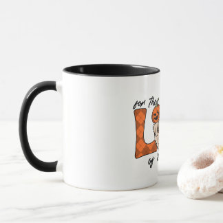Caneca Amor de medo engraçado de Halloween