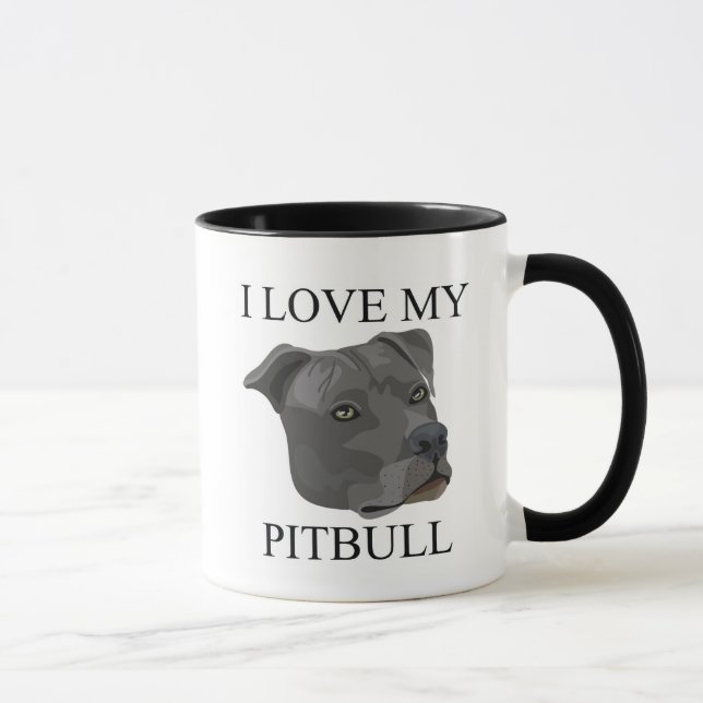 Caneca Amor de PITBULL! (Direita)