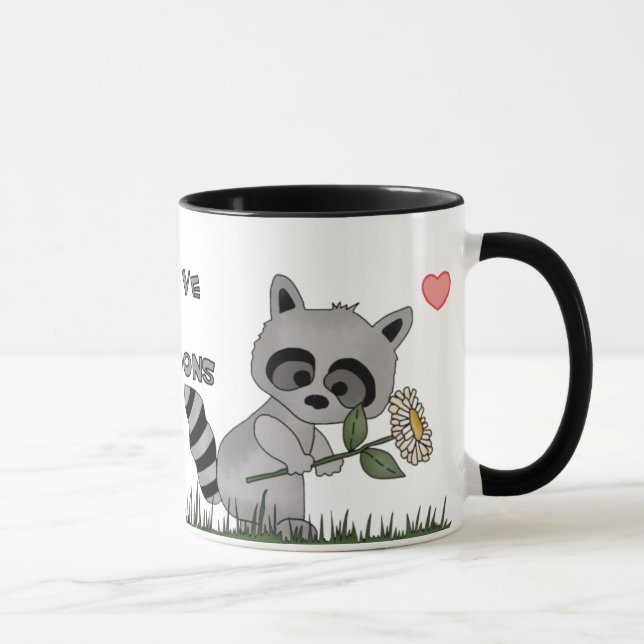 Caneca Amor do guaxinim (Direita)