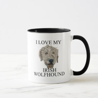 Caneca Amor do Wolfhound irlandês!