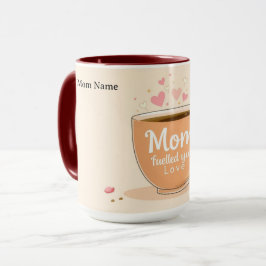 Caneca Amor e Café Para Mamãe | Presente Elegante