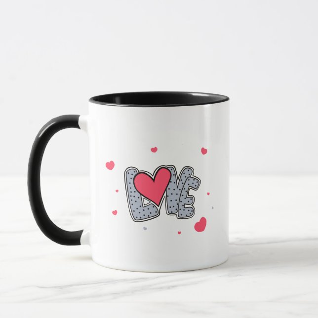 Caneca Amor e coração (Esquerda)