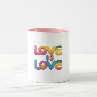 Caneca Amor É Orgulho Arco-Íris Mug