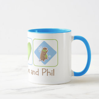 Caneca Amor e Phil da paz