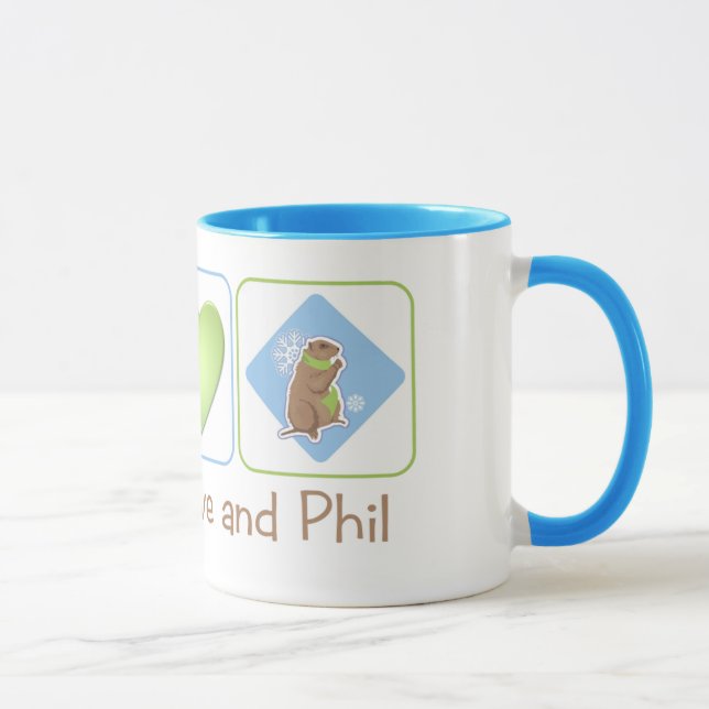 Caneca Amor e Phil da paz (Direita)