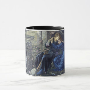 Caneca Amor entre as ruínas (por Edward Burne-Jones)