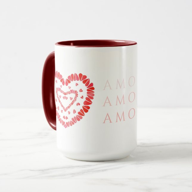 CANECA AMOR ESPANHOL AMOR MALHA MALHA MALHA (Frente Esquerda)