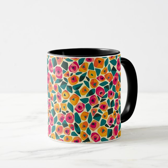 Caneca Amor Floral Espalhado (Frente Esquerda)