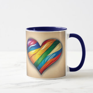 Caneca Amor Gay LGBTQIA+ Coração