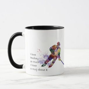 Caneca Amor Hockey É Muito Divertido Citar Mug