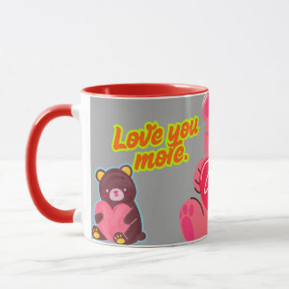 Caneca Amor Mais Urso De Teddy | Casais Cujos