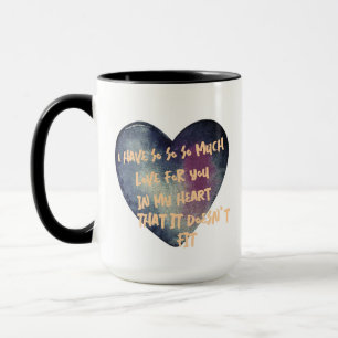 Caneca Amor no meu coração flertando caneca, Dia de os na