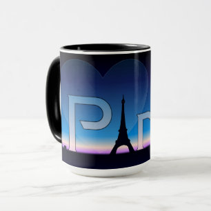 Caneca Amor Paris À Noite